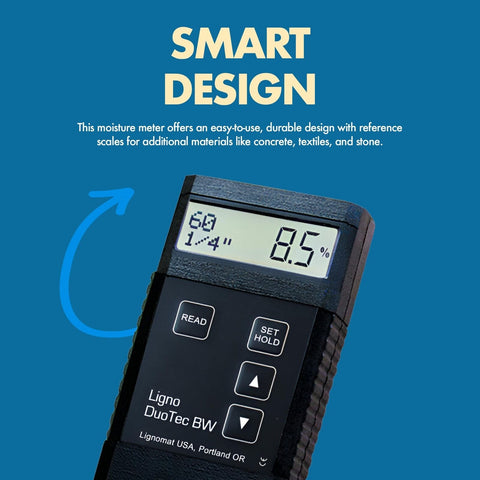 BW Dual Depth - Pinless Moisture Meter - Moisture Detector for Floor Inspecti...