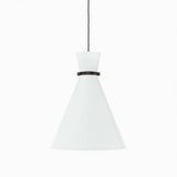 Modway Starlight 1-Light Pendant Light in White Satin Brass 15.5 x 15.5 x 72