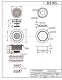 Westbrass D2165-62 Post Style Large Kitchen Basket Strainer with Waste Dispos...