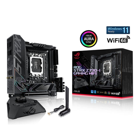 ASUS ROG Strix Z790-I Gaming WiFi 6E LGA1700 (Intel 14th,13th&12th Gen)mini-I...