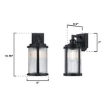 Westinghouse 6120600 Armin Vintage-Style One Light Outdoor Wall Fixture with ...