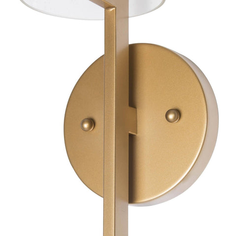 Uolfin Gold Sconce, Modern Wall Mount Sconce Lighting with Seeded Glass Shade...