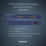 NETGEAR 16-Port Gigabit Ethernet Unmanaged Switch (JGS516) -