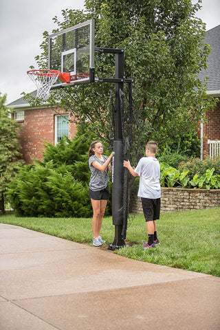 Silverback Basketball Yard Large (10 feet wide by 8 tall), White/Black