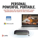 Poly Sync 20+ Personal Bluetooth Speakerphone w/USB-A UC Black