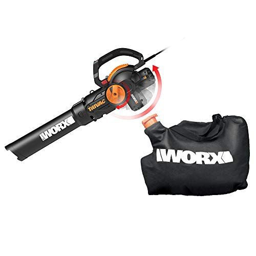 WORX 12 Amp TRIVAC 3-in-1 Electric Leaf Blower/Mulcher/Yard Black and Orange