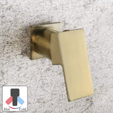 SKOWLL Waterfall Bathroom Faucet Widespread Bronze Wall Mount Faucet Single H...