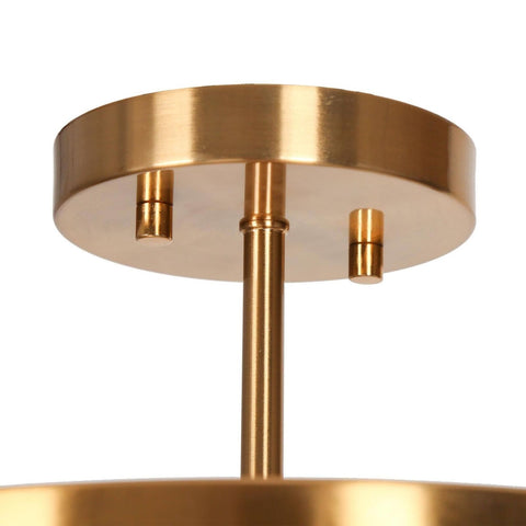 classy leaves Semi Flush Mount Ceiling Light, Modern Gold Ceiling Light Fixtu...