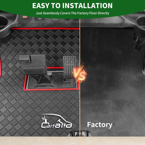 Club Car Precedent Floor Mat, Upgraded Non-Slip Full Coverage Liner Golf Cart...