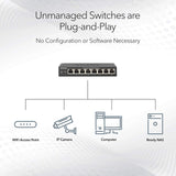 NETGEAR 24-Port Gigabit Ethernet Unmanaged Switch (GS324) - Desktop, Wall,...