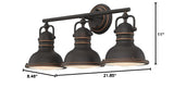 Westinghouse 6116200 Boswell Vintage-Style Three-Light Indoor Vanity Light Fi...