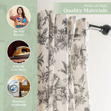 Maison d' Hermine 100% Cotton Curtain - 50"x108" Black Decorative Curtain - A...