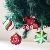 Valery Madelyn Christmas Ornaments Set, 100ct Red Green White Shatterproof Ch...