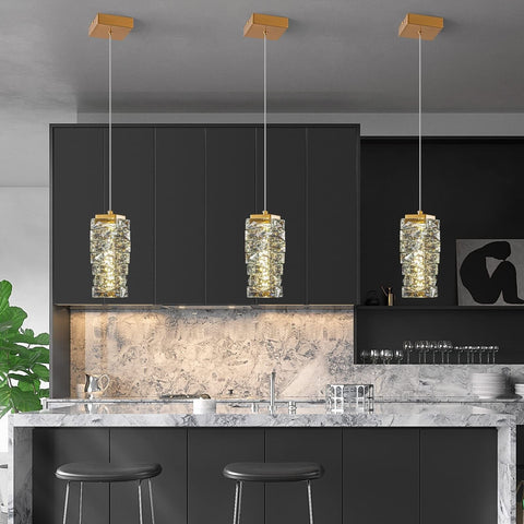 Pendant Lighting Modern Pendant Light, Mini Crystal Chandeliers,Adjustable Pe...