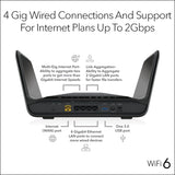 NETGEAR Nighthawk 8-Stream WiFi 6 Router (RAX70) - AX6600 Tri-band Wireless S...