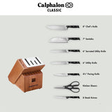 Calphalon Kitchen Knife Set with Self-Sharpening Block 15-Piece Set