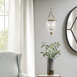 MARTHA STEWART Camden Farmhouse Chandeliers for Bedrooms, Adjustable Chain Di...