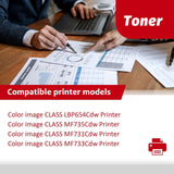 046 Toner Cartridge Set (4-Pack, Black, Cyan, Magenta, Yellow) Compatible 046...