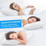 Queen Size Bed Pillows Set of 2 - Premium Down Alternative Cooling Pillows fo...