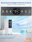 Portable Air Conditioners w/Remote, 4 Modes & 3 Speeds, Waterless Alert Syste...