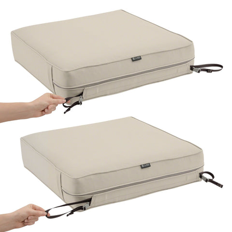Classic Accessories Montlake Water-Resistant 25 x 25 x 5 Inch Outdoor Seat Cu...