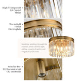 Flush Mount Ceiling Light, Crystal Ceiling Light, Modern Crystal Chandelier C...