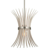 Kichler Baile 12.7 Inch 1 Light Mini Pendant in Natural Brass and Black