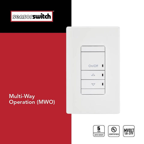 Aesthetic Dimming Switch-Pod, Multi-Way Option, Dimming, White