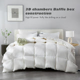 Luxury Oversized Queen Size Down Feather Fibers Comforter, Fluffy Feather Duv...