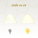 Royal Designs Coolie Empire Side Pleat Basic Lamp Shade, Eggshell, 6" x 18" x...