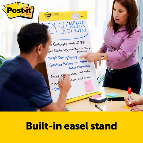 Post-it Super Sticky Portable Tabletop Easel Pad, Great for Virtual Teachers ...