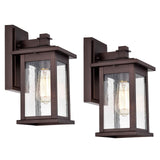 MICSIU 2 Pack Oil Rubbed Bronze Outdoor Light Fixtures, 12 Inch Exterior Wall...