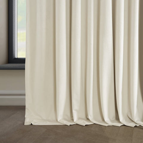 HPD Half Price Drapes Signature Plush Extra Wide Velvet Blackout Curtains for...