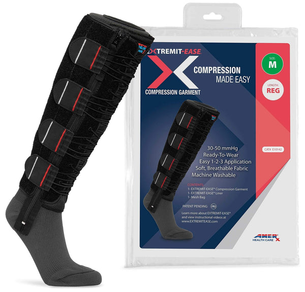 Compression Garment 30-50 mmHg Lower Leg Compression Wrap - Ideal for Mild to...