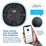 Clorox Smart Air Purifiers for Home, True HEPA Filter, Works with Alexa, Smal...