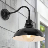 JONATHAN Y JYL7613B Aurora 12.25" 1-Light Farmhouse Industrial Indoor/Outdoor...