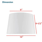 Aspen Creative 32987, Empire Spider Lamp Shade, Natural Banana Leaf, 9" Top x...