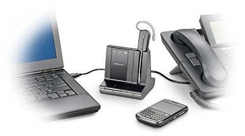 Plantronics Savi 740 Wireless Headset System for Unified Communication Black