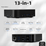 Docking Station 3 Monitors USB C, 13-in-1, Triple Monitor for Laptop, 4K HDMI...