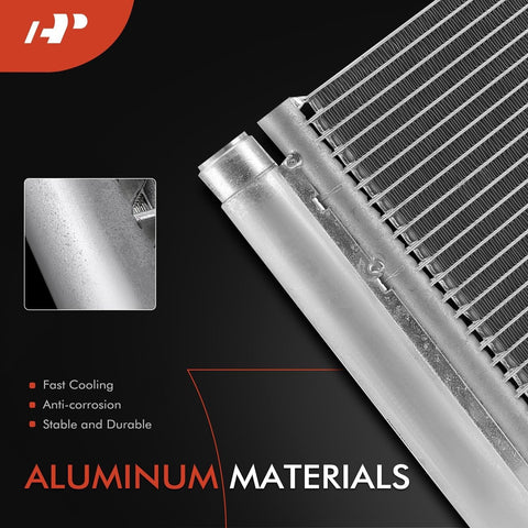 A-Premium Air Conditioning A/C Condenser Compatible with Buick Encore 2015-20...