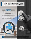 TEEHO TE001L Keyless Entry Door Lock with 2 Handles - Electronic Keypad Deadb...