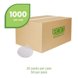 Eco-Products Compostable World Art Soup Container Lids, Case of 1000, Fits 8-...