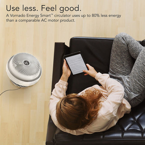 Vornado 610DC Energy Smart Air Circulator Fan with Variable Mid-Size, White