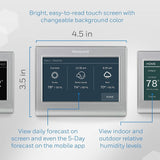 Honeywell Home RTH9585WF1004 Wi-Fi Smart Color Thermostat, 7 Day Programmable...