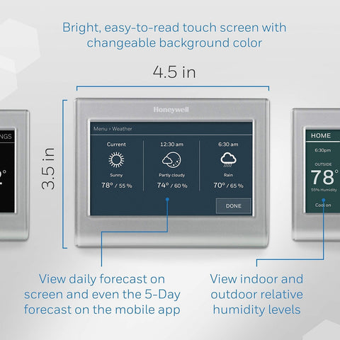 Honeywell Home RTH9585WF1004 Wi-Fi Smart Color Thermostat, 7 Day Programmable...