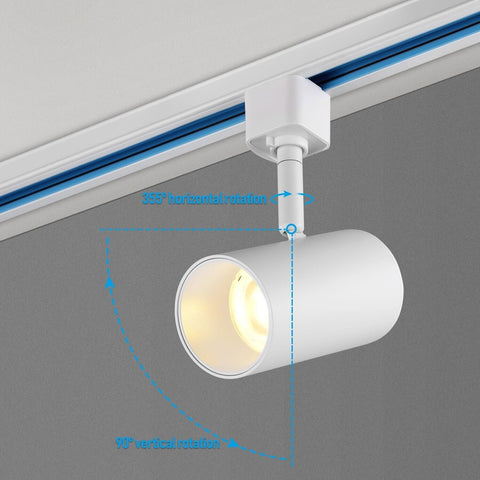 LEONLITE 8-Pack 5CCT 8.5W LED Track Lighting Heads, 2700K/3000K/3500K/4000K/5...