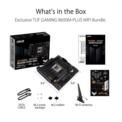 ASUS TUF GAMING B650M-PLUS WIFI Socket AM5 (LGA 1718) Ryzen 7000 mATX gaming ...