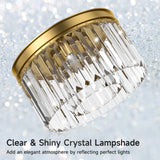 Flush Mount Ceiling Light, Crystal Ceiling Light, Modern Crystal Chandelier C...