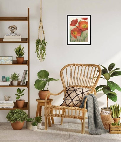 ART.COM Framed Wall Art Prints Poppy Love I by Megan Meagher, Botanical Decor...