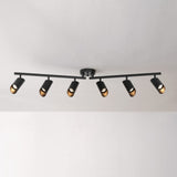 Globe Electric 64000053 6-Light Foldable Track Lighting, Matte Black, Ceiling...